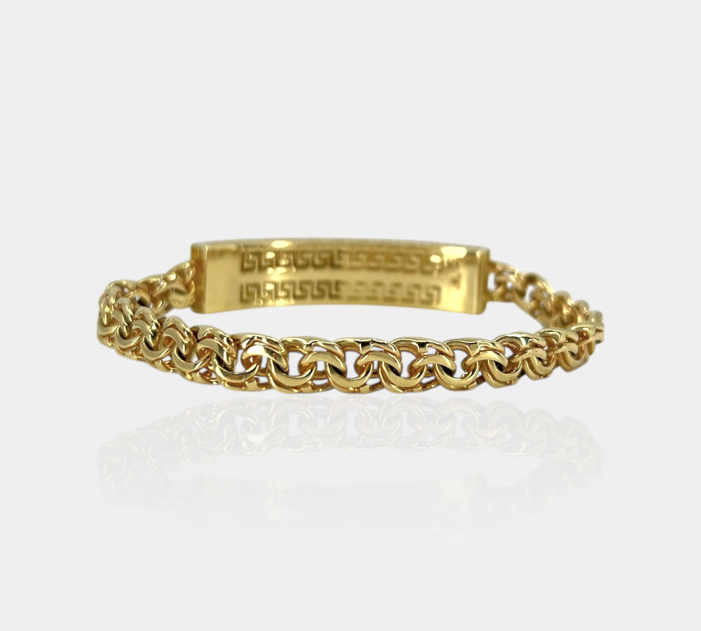 14K Chino Link ID Bracelet Vers. Inspired