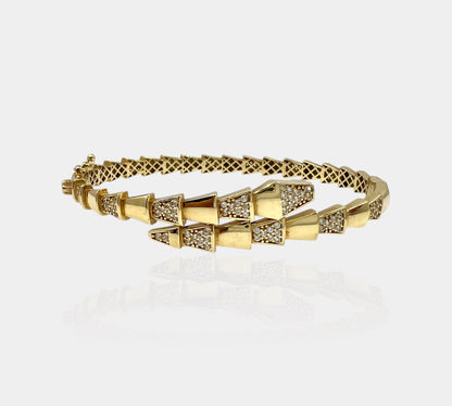 10K BVG Replica Bangle CZ