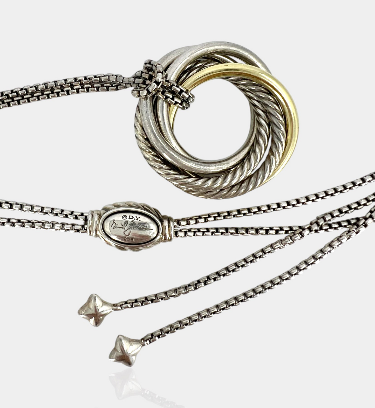 David Yurman Crossover Circle Necklace