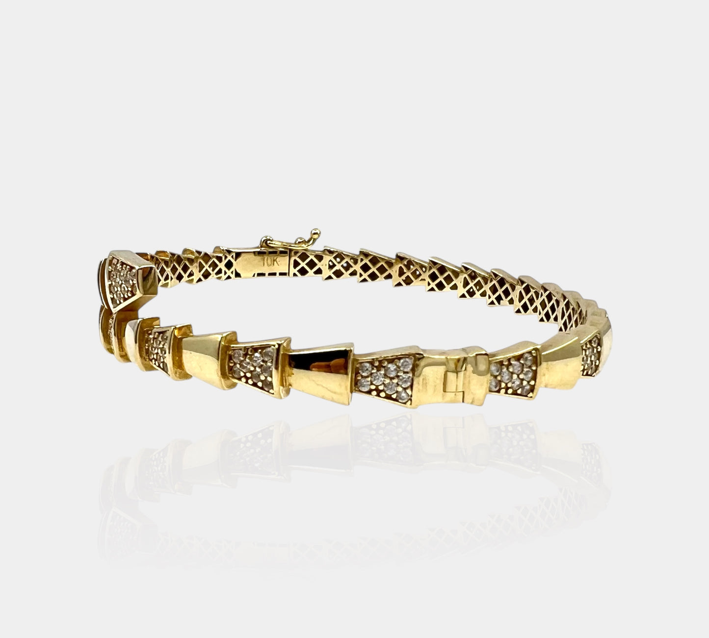 10K BVG Replica Bangle CZ