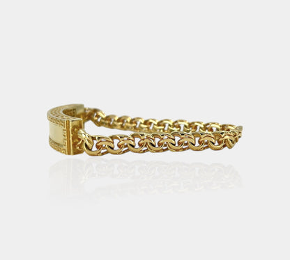 14K Chino Link ID Bracelet Vers. Inspired