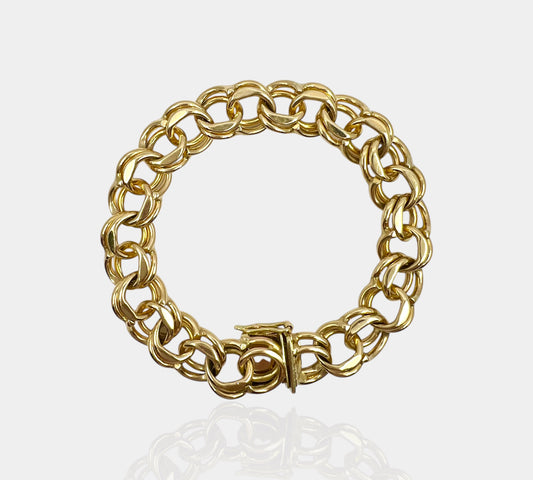 14K Solid Chino Link Bracelet