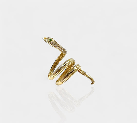 CZ Snake Ring