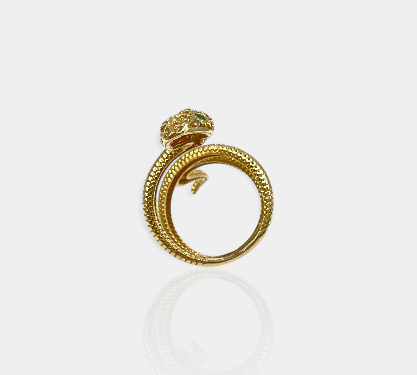 CZ Snake Ring