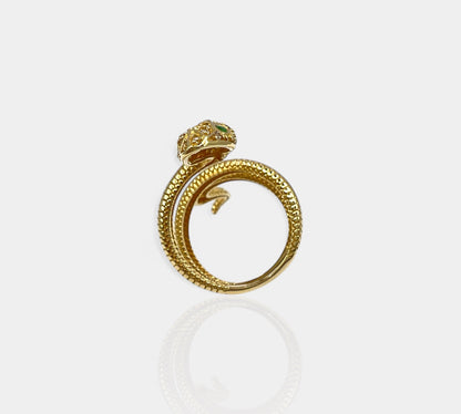 CZ Snake Ring