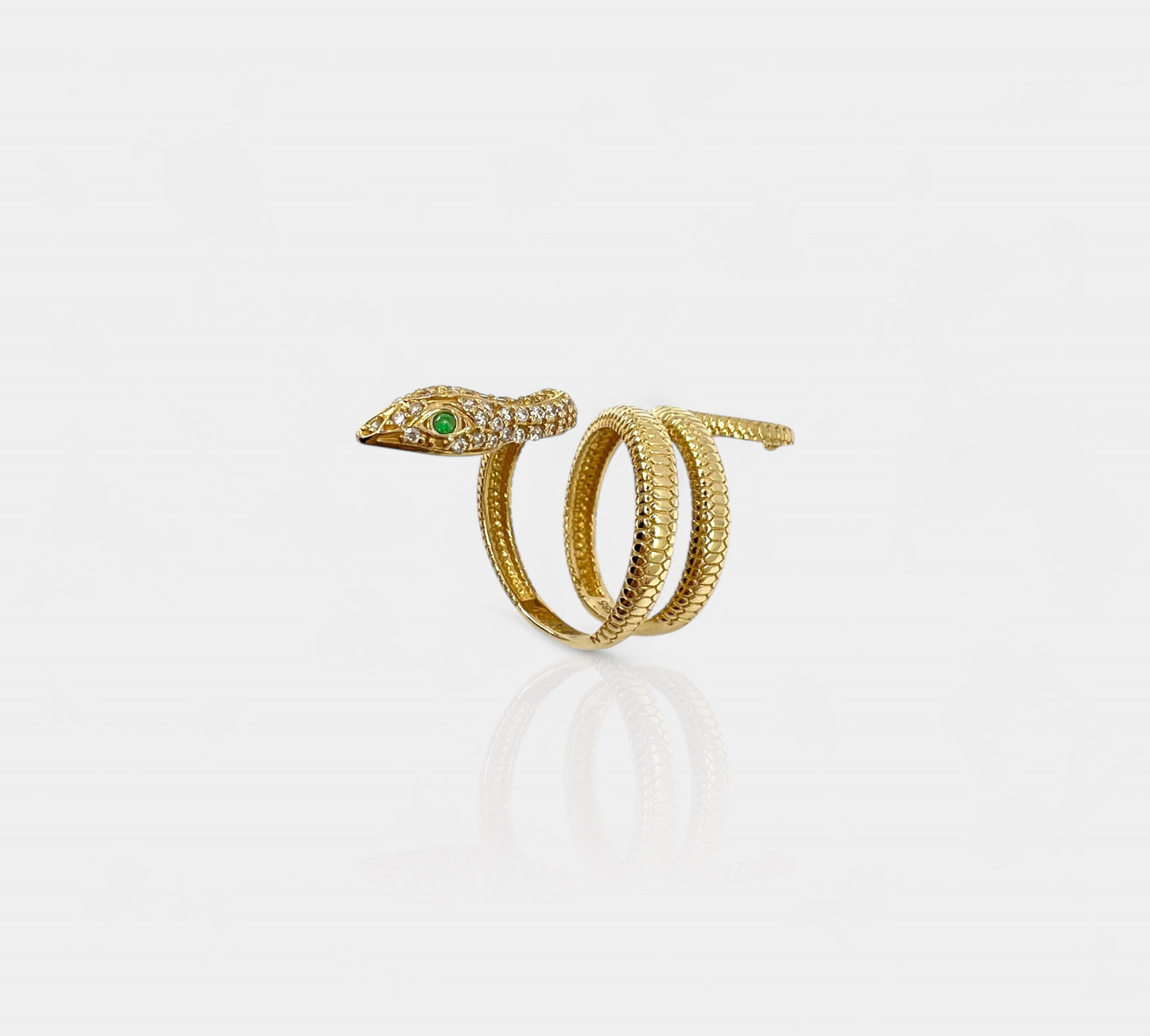 CZ Snake Ring