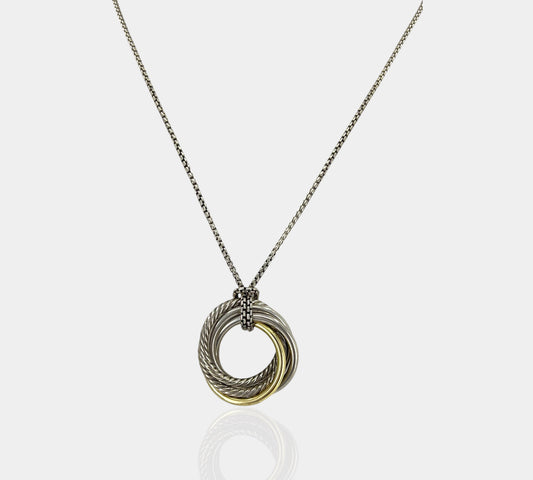 David Yurman Crossover Circle Necklace