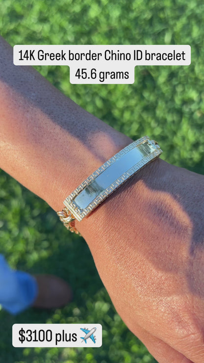 14K Chino Link ID Bracelet Vers. Inspired